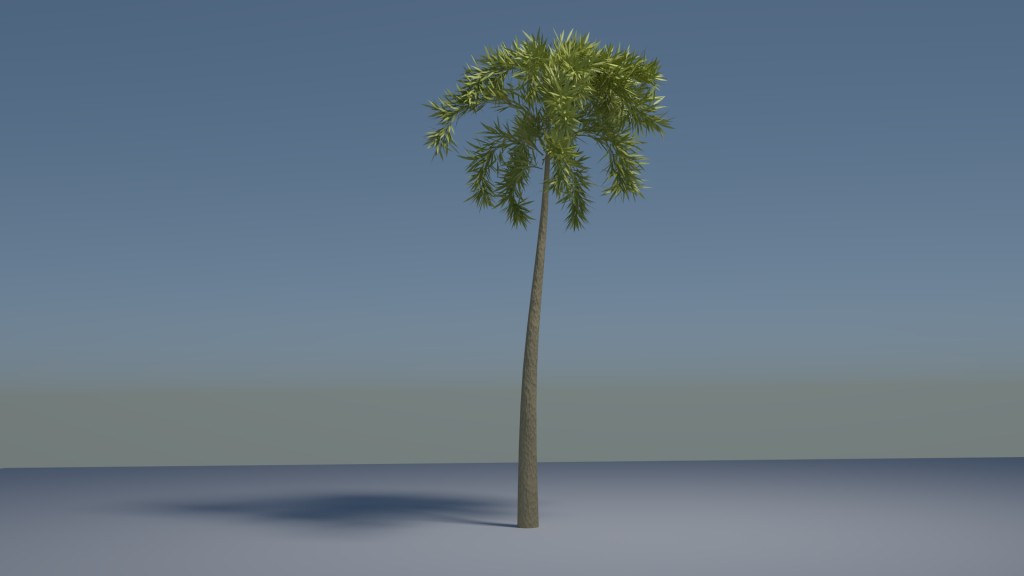 Tropical Palm Tree (Cycles) preview image 1